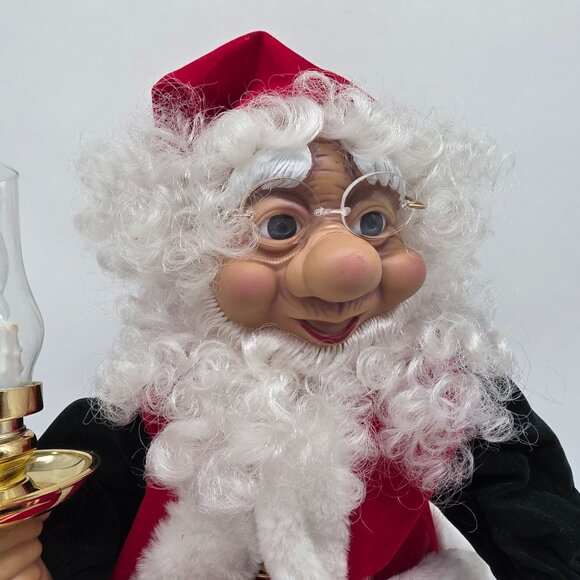 Vintage Telco Animated Motionette Elf Santa Christmas Ornament Working - Picture 3 of 9